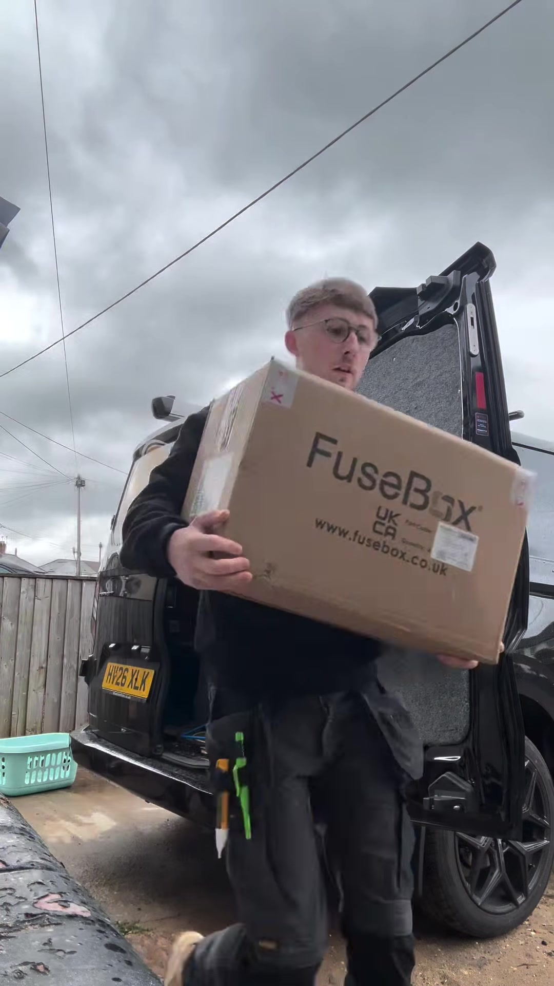 Ryan of RM Electrical at his van
